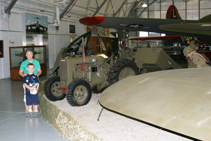 Jacob and a WW II Tractor